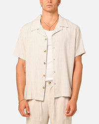 XXIII Nicholas Button Up Shirt Sand/Black