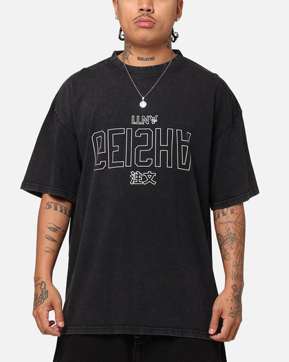 The Anti Order Geisha T-Shirt Black Acidwash