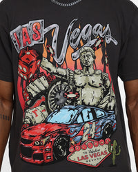 Goat Crew Dice Roll T-Shirt Black Wash