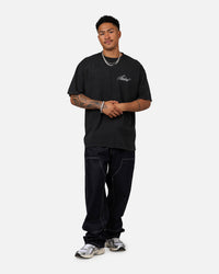 Saint Morta Guardian T-Shirt Black Acidwash