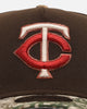 New Era Minnesota Twins 'Great Outdoors' 9FORTY A-Frame Snapback Brown/Camo