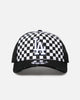 New Era Los Angeles Dodgers 'Checker Trucker' 9FORTY A-Frame Trucker Snapback White