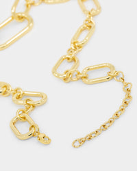 Raising Hell Women's Thick Link Necklace Gold