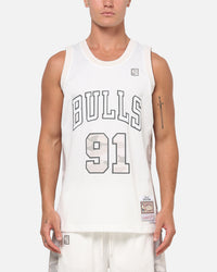Mitchell & Ness Chicago Bulls Dennis Rodman #91 Snow Camo Energy Swingman Jersey Vintage White