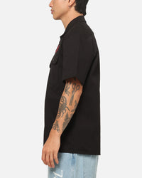 Von Dutch Oval Button Up Shirt Black