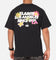 X-Large Flowers T-Shirt Black