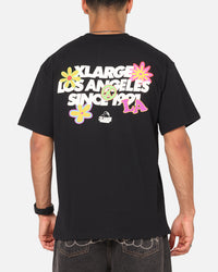 X-Large Flowers T-Shirt Black