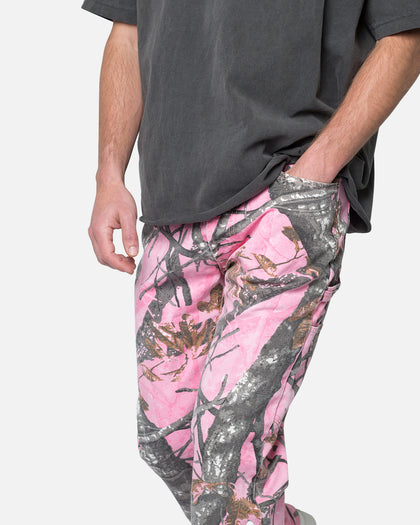MNML V603 Camo Carpenter Pants Pink