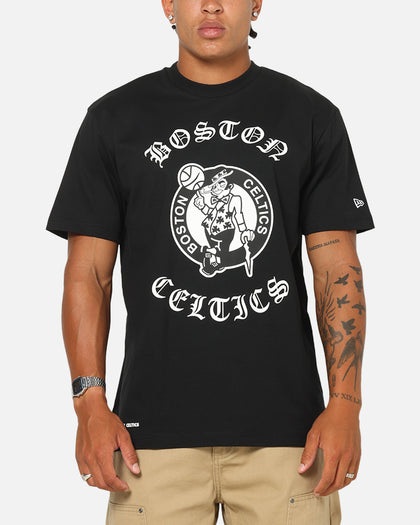 New Era Boston Celtics Gothic Oversized T-Shirt Black