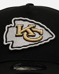 New Era Kansas City Chiefs 'New Year's Eve' 9FORTY A-Frame Snapback Gold/Silver