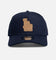 New Era Los Angeles Dodgers 'Denim Leather Patch' 9FORTY A-Frame Snapback Denim