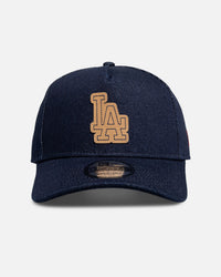New Era Los Angeles Dodgers 'Denim Leather Patch' 9FORTY A-Frame Snapback Denim