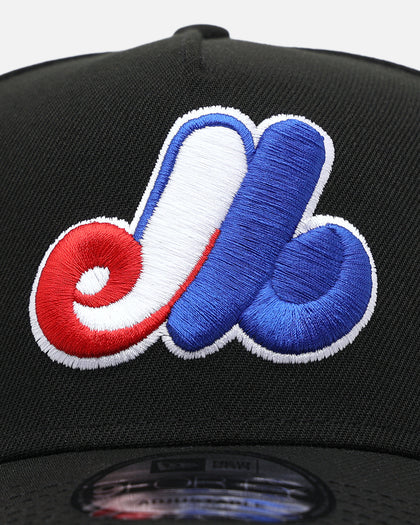 New Era Montreal Expos 'Black And Team Color' 9FORTY A-Frame Snapback Black/Official Team Color