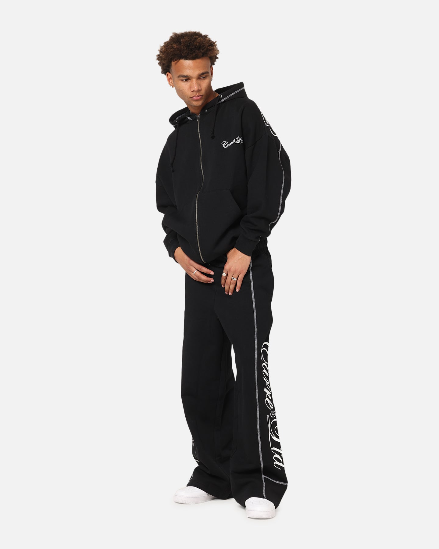 Carre Script Trackpants Black | Culture Kings US