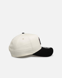 New Era New York Yankees "Chrome Black Pink" 9Forty A-Frame Snapback White