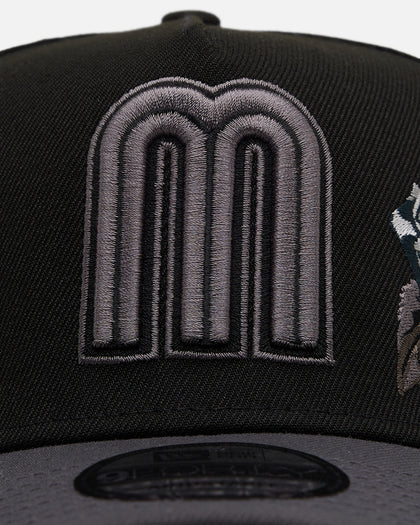 New Era Mexico National Baseball Team 'Stealth Roses' 9FORTY A-Frame Snapback Black