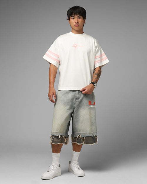 Loiter Hybrid Endzone T-Shirt Off White