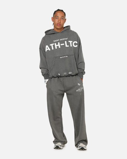Saint Morta Athltc Hoodie Washed Charcoal