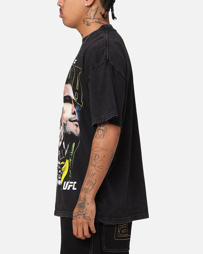 UFC By Culture Kings Alex Pereira Vintage T-Shirt Black Acidwash
