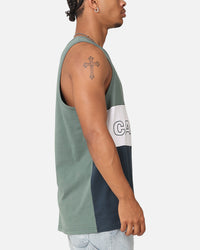 Carre Boost Panel Singlet Forest Green