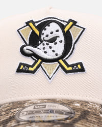 New Era Anaheim Ducks 'Realtree Visor' 9FORTY A-Frame Snapback Cream/Camo