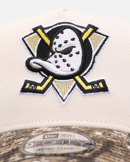 New Era Anaheim Ducks 'Realtree Visor' 9FORTY A-Frame Snapback Cream/Camo