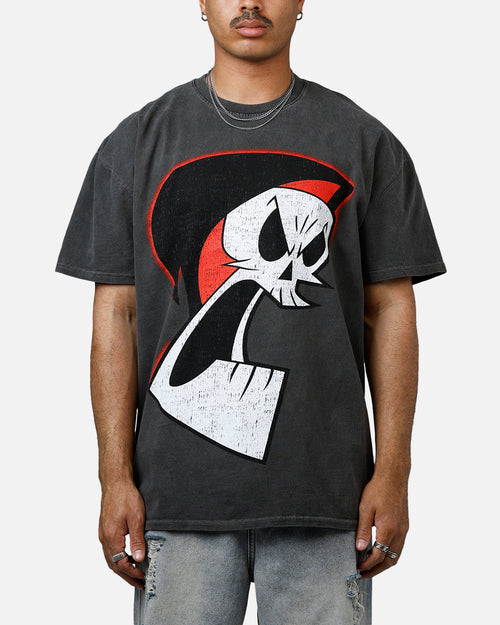 73Studio X Cartoon Network Grim Heavyweight Vintage T-Shirt Black Wash