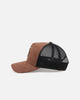 47 Brand Los Angeles Dodgers 'Tonal Suede' '47 Offside Trucker Snapback Chocolate
