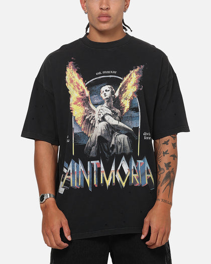 Saint Morta Divinity Forever Boxy T-Shirt Washed Black