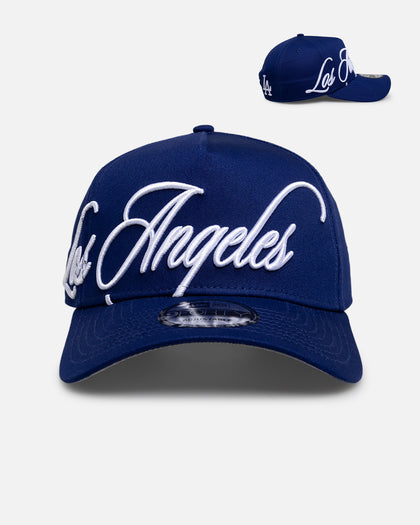 New Era Los Angeles Dodgers "Calligraphic" 9Forty A-Frame Snapback Dark Blue