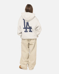 Majestic Athletic Los Angeles Dodgers Everteam Logo Hoodie Silver Marle