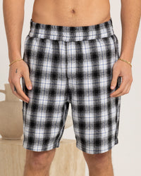 Carre Daily Shorts Black Plaid
