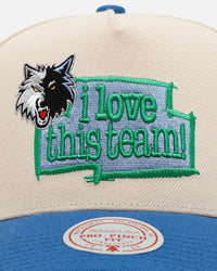Mitchell & Ness Minnesota Timberwolves 'Love' Pro Pinch Snapback OTC
