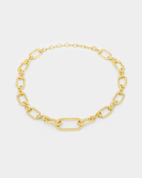 Raising Hell Women's Thick Link Necklace Gold