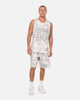 Mitchell & Ness Los Angeles Lakers Snow Camo Authentic Mesh Shorts White