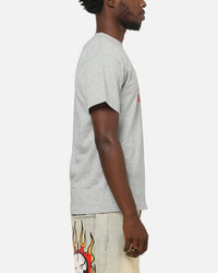 Ed Hardy Venom Fitted T-Shirt Grey Marle