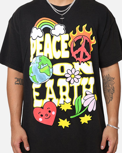 Goat Crew Peace On Earth T-Shirt Black