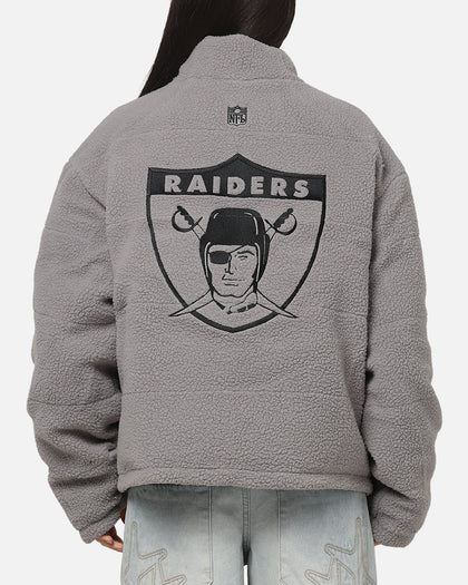 Mitchell & Ness Las Vegas Raiders Reversible Puffer Jacket Black