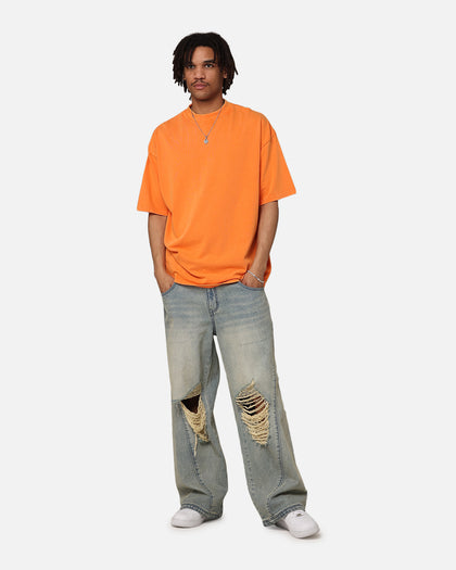 Culture Kings Oversized Blank T-Shirt Orange