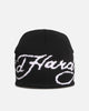 Ed Hardy Script Skull Knit Beanie Black