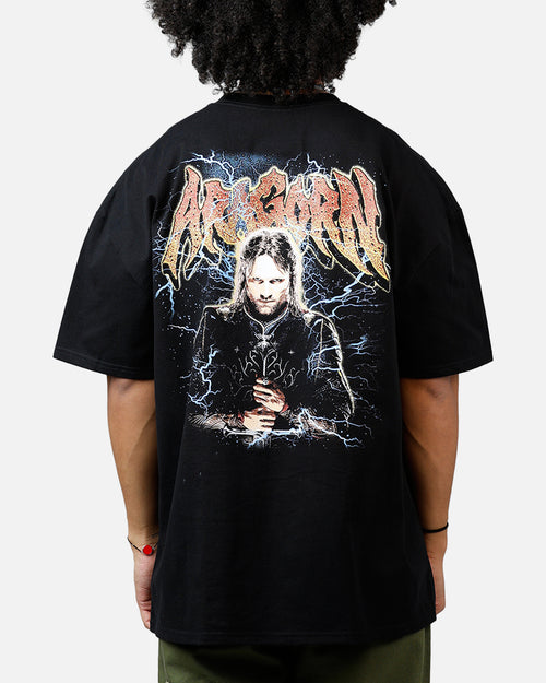 73Studio X The Lord Of The Rings Aragorn Heavyweight T-Shirt Black