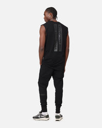 The Anti Order A Logo Merch Oversized Muscle T-Shirt Black/Black