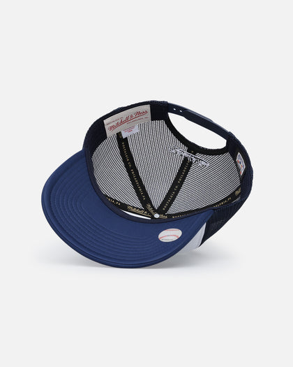 Mitchell & Ness Los Angeles Dodgers Logo Foam Trucker Snapback Blue/White