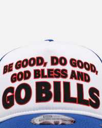 New Era Buffalo Bills 'Team Motto' 9FORTY A-Frame Trucker Snapback Official Team Colors