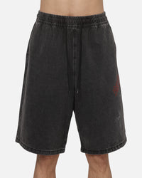 Saint Morta Graves Baggy Walk Shorts Black Shadow