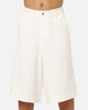 XXIII Wide Leg Denim Shorts Off White