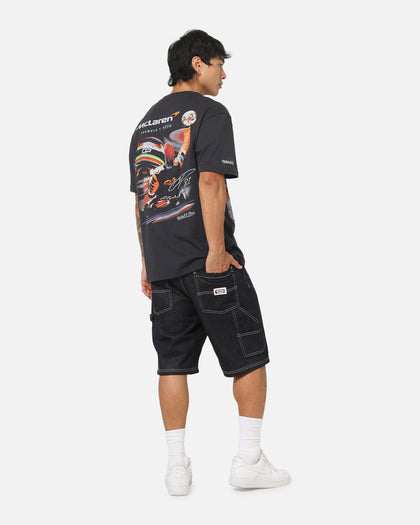 Mitchell & Ness X Mclaren Oscar Piastri Signature T-Shirt Washed Black