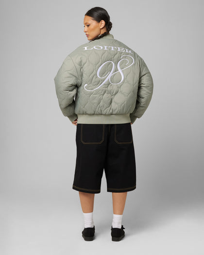 Loiter Kraven Reversible Bomber Jacket Green