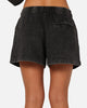 Pro Standard Women's Los Angeles Dodgers Washed Crystaline Shorts Washed Black