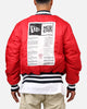 New Era X Alpha Series X NFL New England Patriots MA-1 Bomber Jacket Navy/Red